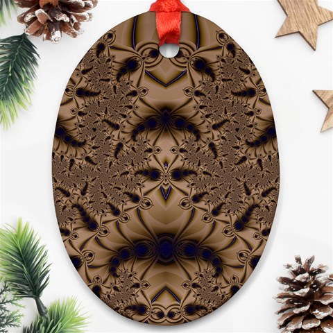 Fractal190 Oval Ornament (Two Sides) from Custom Dropshipper Front