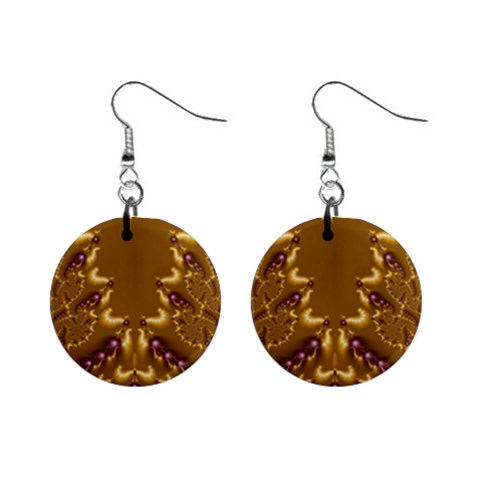 Fractal191 1  Button Earrings from Custom Dropshipper Front