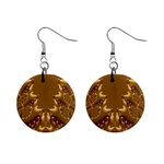 Fractal191 1  Button Earrings