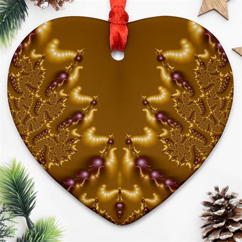 Fractal191 Heart Ornament (Two Sides) from Custom Dropshipper Front