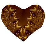 Fractal191 19  Premium Heart Shape Cushion