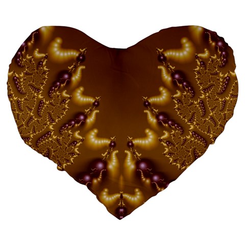 Fractal191 19  Premium Heart Shape Cushion from Custom Dropshipper Back