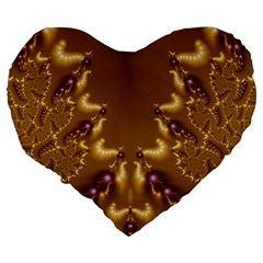 Fractal191 19  Premium Heart Shape Cushion from Custom Dropshipper Back