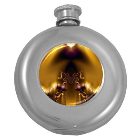 Fractal192 Hip Flask (5 oz) from Custom Dropshipper Front