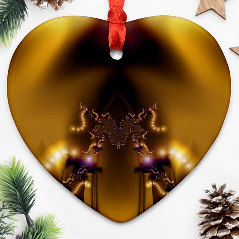 Fractal192 Heart Ornament (Two Sides) from Custom Dropshipper Front