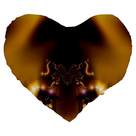 Fractal192 19  Premium Heart Shape Cushion from Custom Dropshipper Front