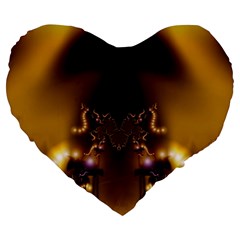 Fractal192 19  Premium Heart Shape Cushion from Custom Dropshipper Front