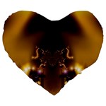 Fractal192 19  Premium Heart Shape Cushion