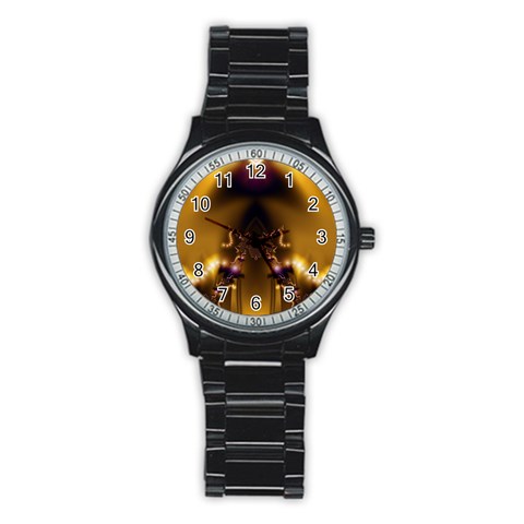 Fractal192 Men s Stainless Steel Round Dial Analog Watch from Custom Dropshipper Front