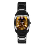 Fractal192 Men s Stainless Steel Barrel Analog Watch
