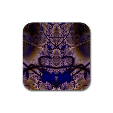 Fractal193 Rubber Square Coaster (4 pack) from Custom Dropshipper Front