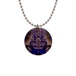 Fractal193 1  Button Necklace
