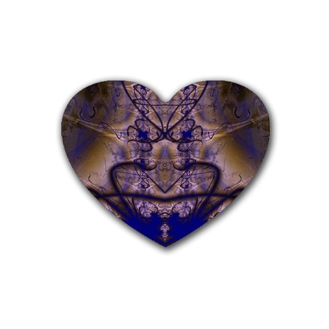 Fractal193 Rubber Coaster (Heart) from Custom Dropshipper Front