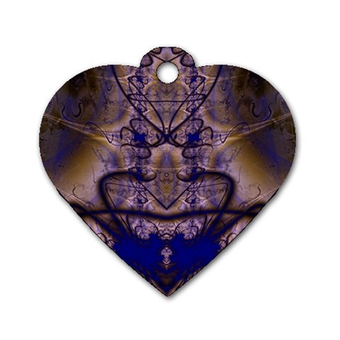 Fractal193 Dog Tag Heart (One Side) from Custom Dropshipper Front