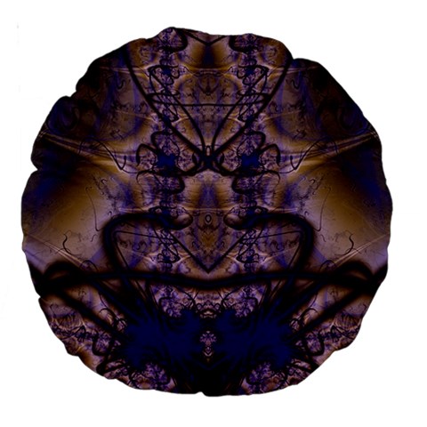 Fractal193 18  Premium Round Cushion  from Custom Dropshipper Front