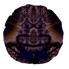 Fractal193 18  Premium Round Cushion  from Custom Dropshipper Back