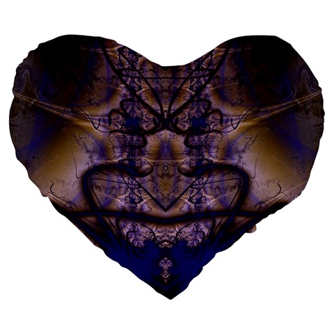 Fractal193 19  Premium Heart Shape Cushion from Custom Dropshipper Front