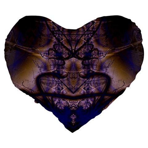 Fractal193 19  Premium Heart Shape Cushion from Custom Dropshipper Back