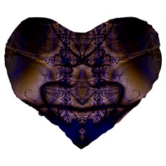 Fractal193 19  Premium Heart Shape Cushion from Custom Dropshipper Back