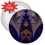 Fractal194 3  Button (10 pack)