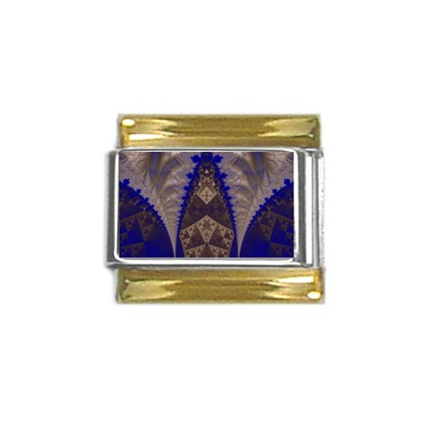 Fractal194 Gold Trim Italian Charm (9mm) from Custom Dropshipper Front
