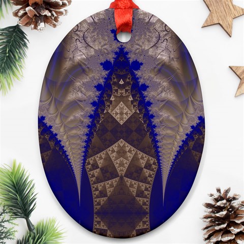 Fractal194 Oval Ornament (Two Sides) from Custom Dropshipper Front