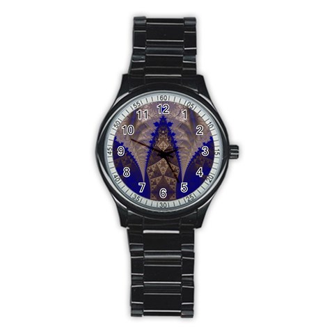 Fractal194 Men s Stainless Steel Round Dial Analog Watch from Custom Dropshipper Front