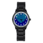Fractal205 Men s Stainless Steel Round Dial Analog Watch
