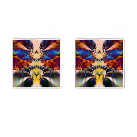 Fractal207 Cufflinks (Square) from Custom Dropshipper Front(Pair)