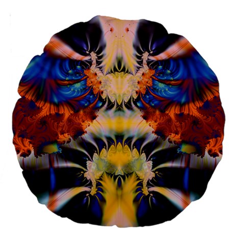 Fractal207 18  Premium Round Cushion  from Custom Dropshipper Front