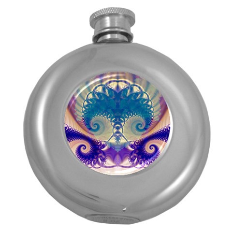 Fractal208 Hip Flask (5 oz) from Custom Dropshipper Front