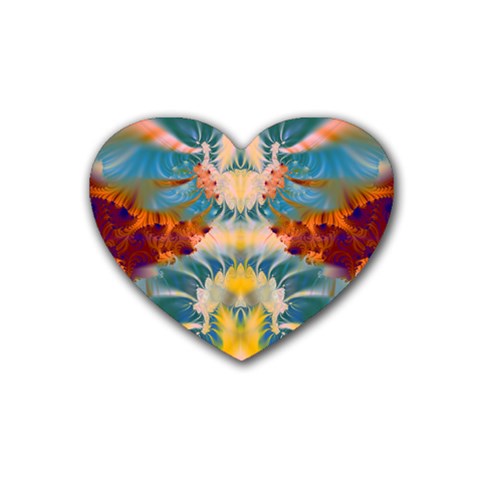 Fractal209 Heart Coaster (4 pack) from Custom Dropshipper Front