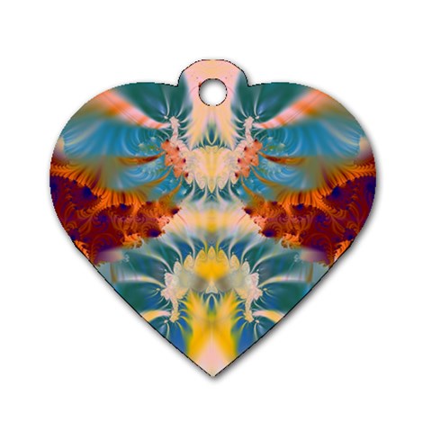 Fractal209 Dog Tag Heart (Two Sides) from Custom Dropshipper Front