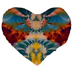 Fractal209 19  Premium Heart Shape Cushion