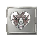 Fractal210 Mega Link Heart Italian Charm (18mm)