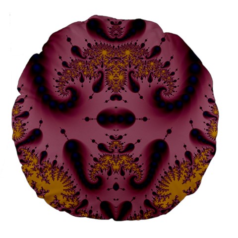 Fractal211 18  Premium Round Cushion  from Custom Dropshipper Front