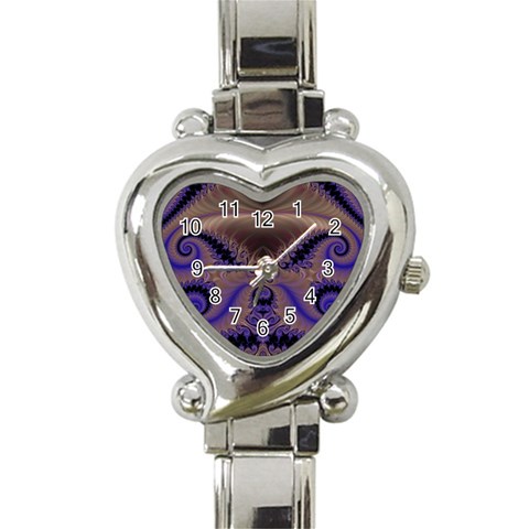 Fractal214 Heart Italian Charm Watch from Custom Dropshipper Front