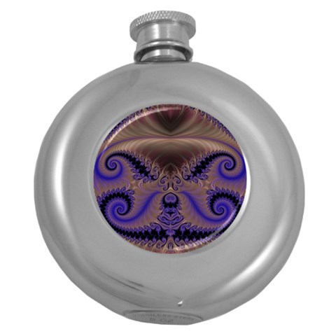 Fractal214 Hip Flask (5 oz) from Custom Dropshipper Front