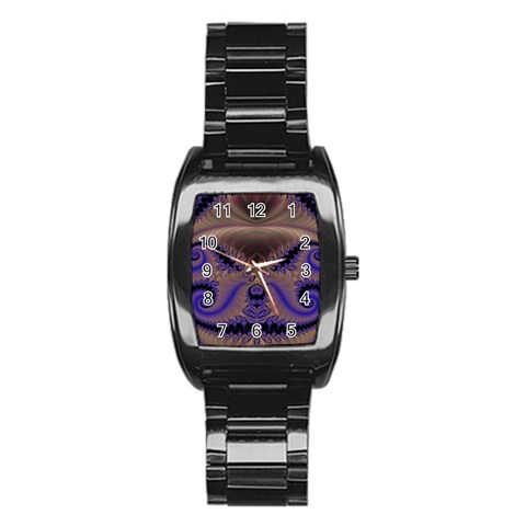 Fractal214 Men s Stainless Steel Barrel Analog Watch from Custom Dropshipper Front