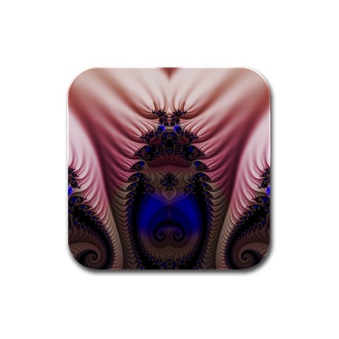 Fractal215 Rubber Square Coaster (4 pack) from Custom Dropshipper Front