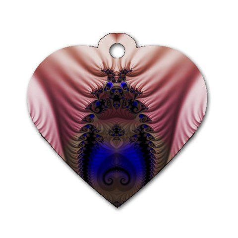 Fractal215 Dog Tag Heart (One Side) from Custom Dropshipper Front