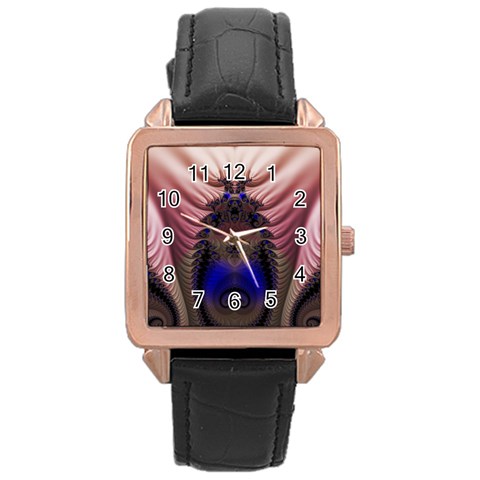 Fractal215 Rose Gold Leather Watch  from Custom Dropshipper Front