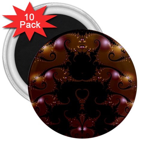 Fractal216 3  Magnet (10 pack) from Custom Dropshipper Front