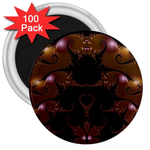 Fractal216 3  Magnet (100 pack) from Custom Dropshipper Front