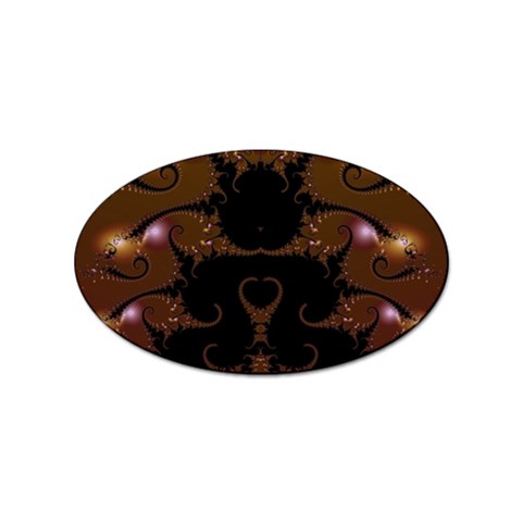 Fractal216 Sticker Oval (10 pack) from Custom Dropshipper Front