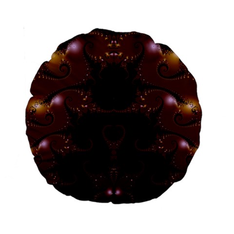 Fractal216 15  Premium Round Cushion  from Custom Dropshipper Back