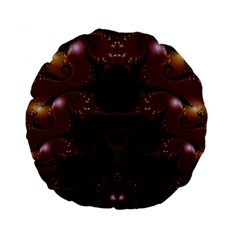 Fractal216 15  Premium Round Cushion  from Custom Dropshipper Back