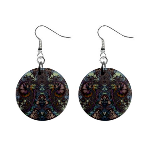 Fractal217 1  Button Earrings from Custom Dropshipper Front