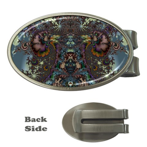 Fractal217 Money Clip (Oval) from Custom Dropshipper Front