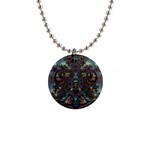 Fractal217 1  Button Necklace